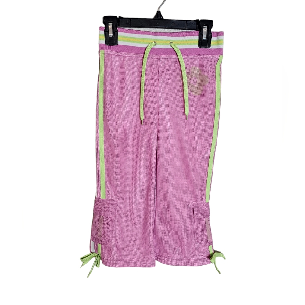 Pink with Neon Surf bermuda shorts Size 4/5 Girl's